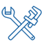 Tools icon representing plumbing service and repair